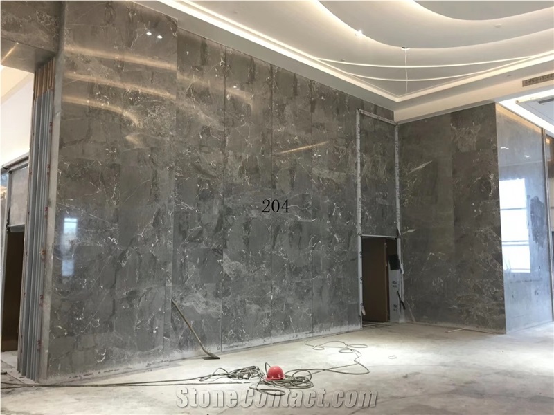 Phantom Ash Gray Marble White Vein Hotel Wall Tile