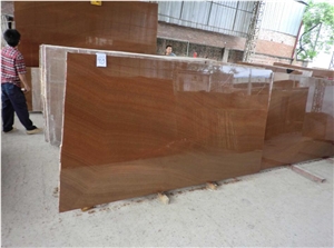 Polished Red Wood Marble for Floor and Wall