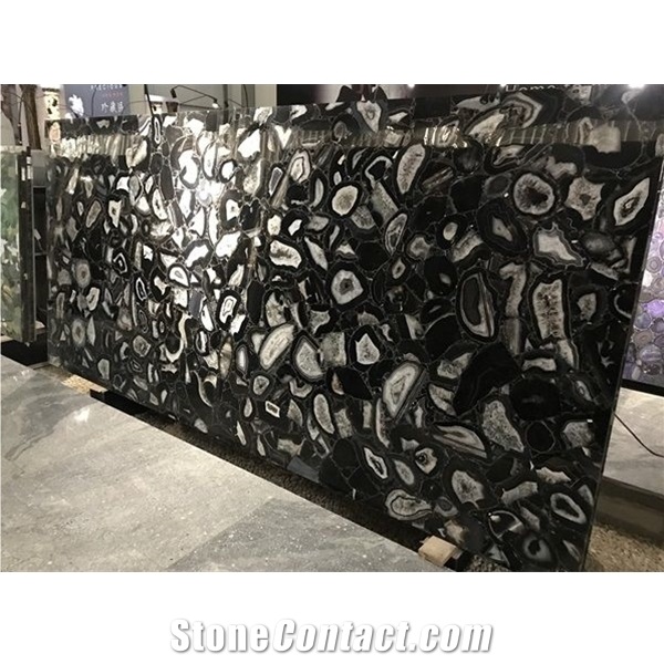 Prevalent Premium Black Agate Semiprecious Stone