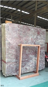 Purple Rose Marble Slab Wall Floor Tiles Use
