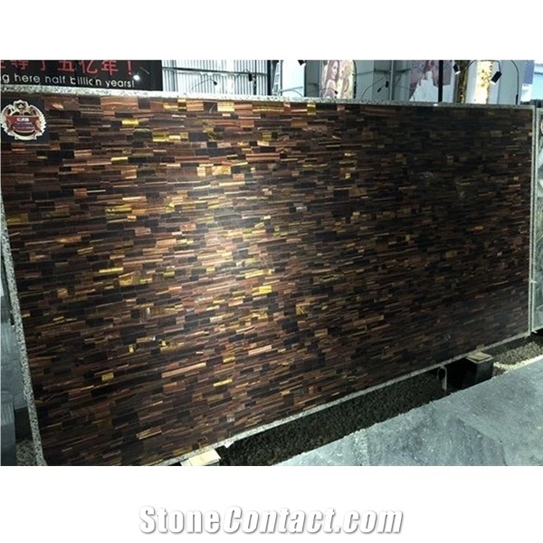 Red Tiger Eye Semiprecious Stone for Apartment