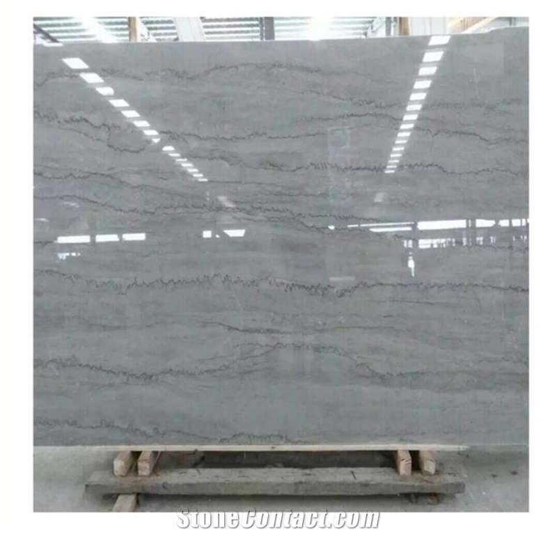 Silver Grey Dragon Marble with Black Vein