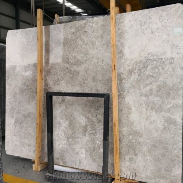 Silver Grey Emperador Marble Slab Tiles