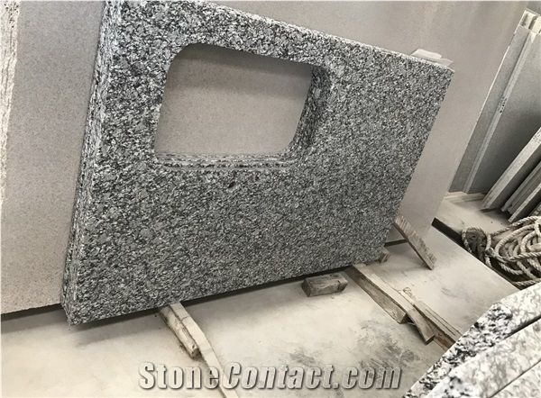 Spray White Sea Wave White Granite Countertops