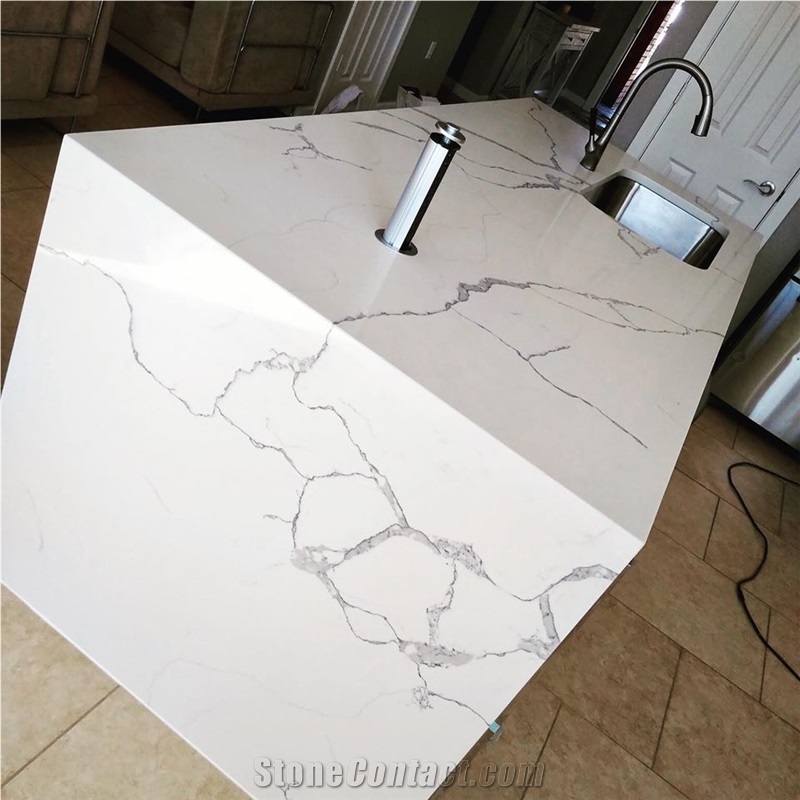 Statuary White Marble Kitchen Countertops
