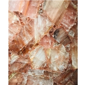 Sumptuous Orange Quartz Pink Semiprecious Stone