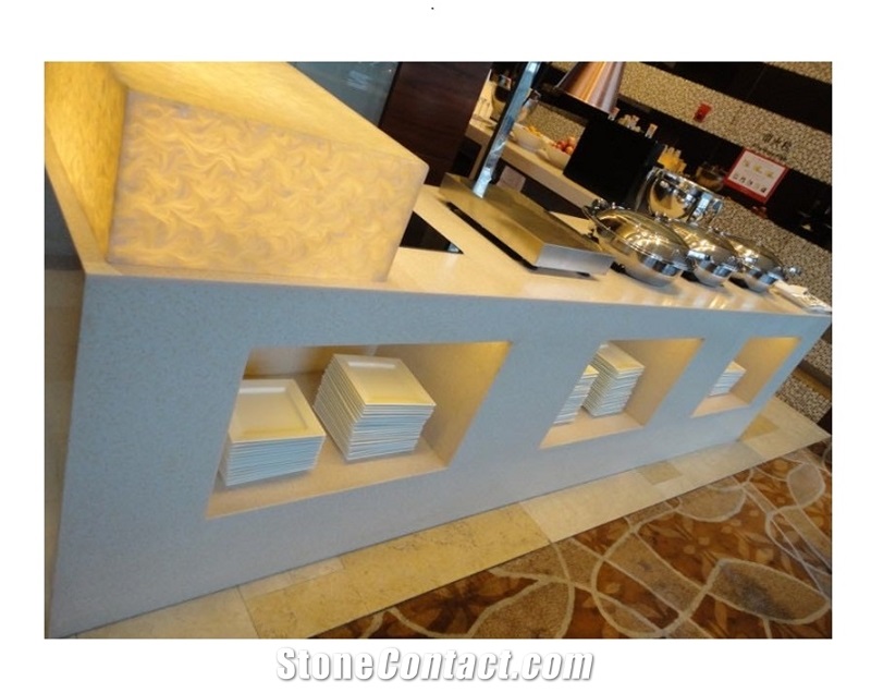 Translucent Jade Counter Restaurant Service Desk