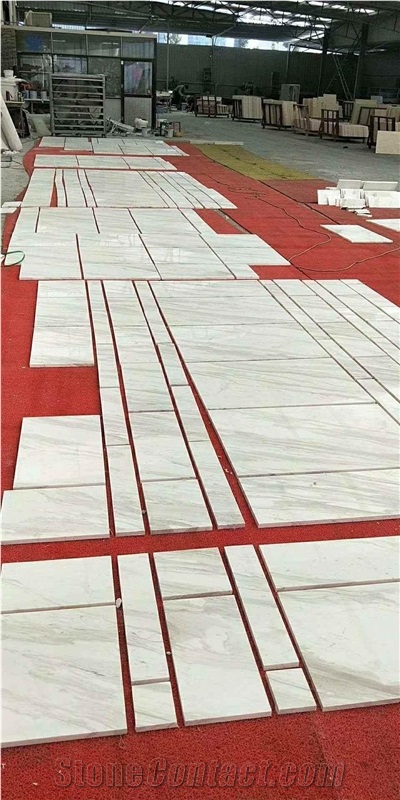 Volakas White Marble Flooring Tiles