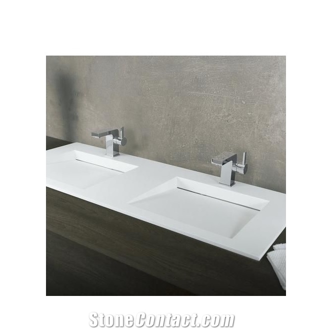 White Artificial Stone Sinks