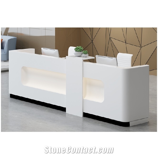 White Commercial Reception Work Top