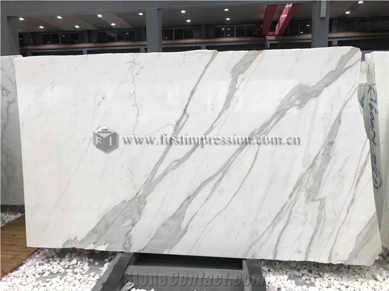 White Marble Calacatta Gold Marble for Art Stone Interior Furniture