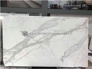 White Marble Calacatta Gold Marble for Art Stone Interior Furniture