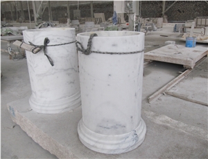 White Marble Column Pillars Panels