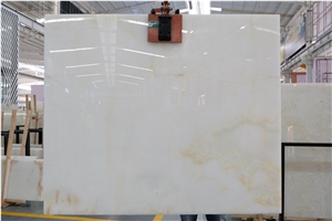 White Onxy Stone for Big Slab Flooring Tile