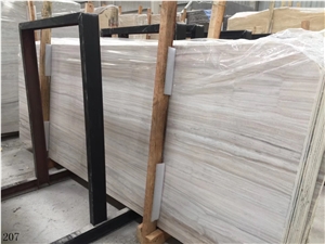 Wood Grain Marble White Stone Tiles