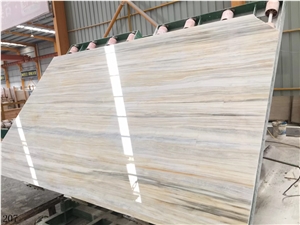 Wood Grain Marble White Stone Tiles