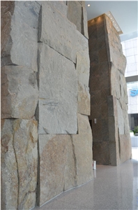 G682 Giallo Fantasia Nature Stone Facade Split Wall Stone