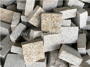Beige Granite Cubes,China Paving Stone