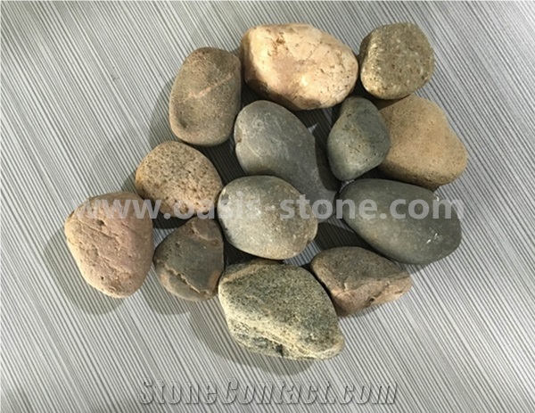 Natural Pebble Stone ,Mixed River Pebbles