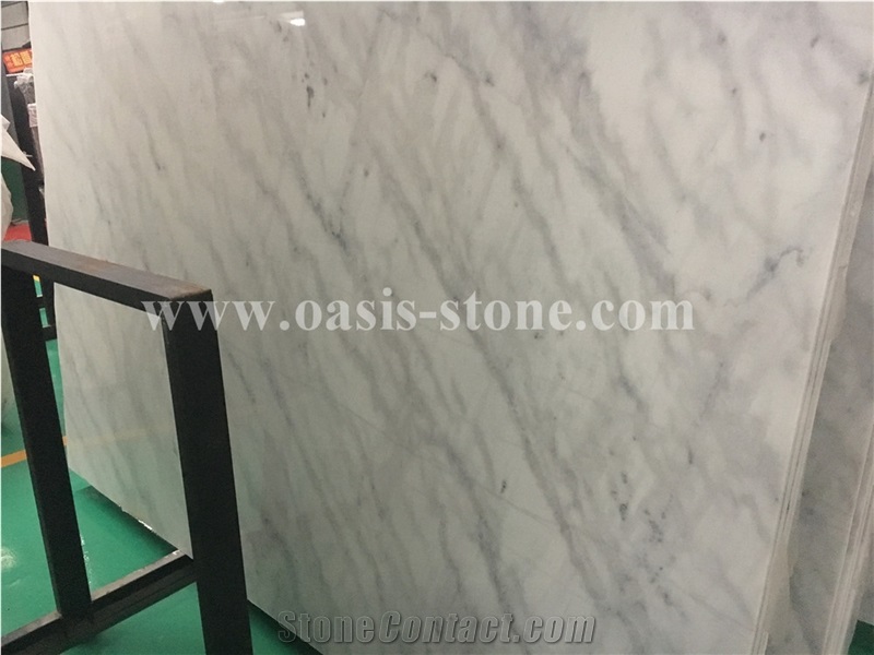 Polished China Guangxi White Marble Tile & Slab