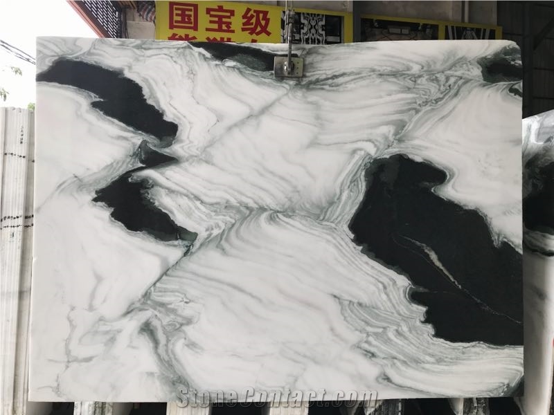 China Panda White Marble Slabs