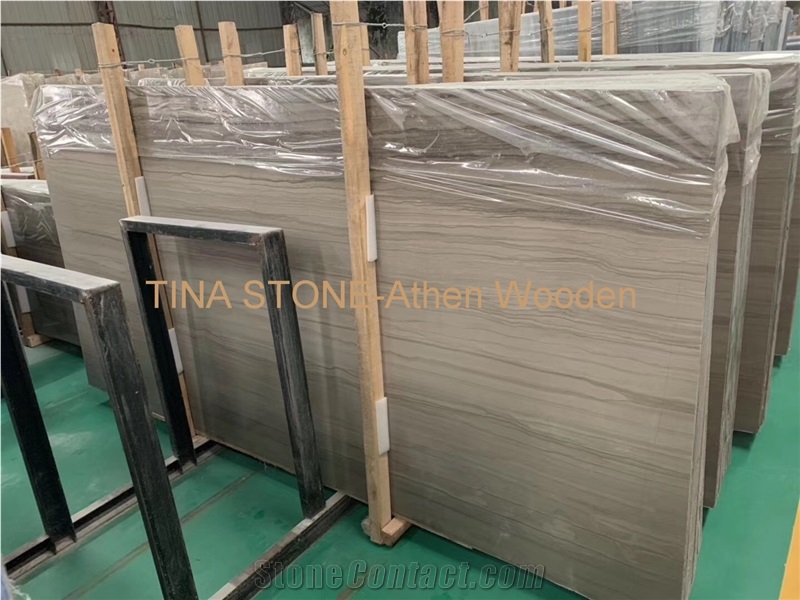 Athen Wooden Marble Tiles Slabs Building Covering