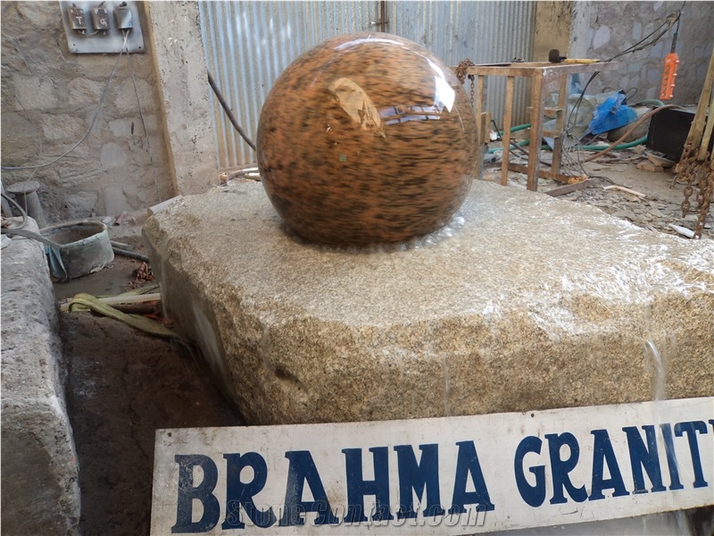 Granite Floating Ball Fountains, Rolling Sphere Fountains