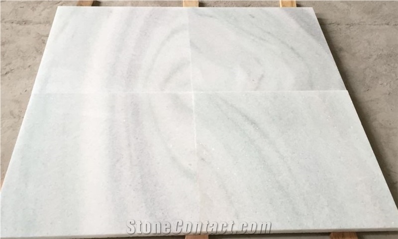Crystal White Pearl Marble, Floor Tiles