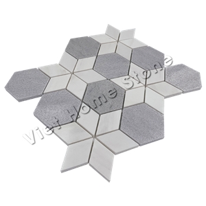 Hexagram Marble Mosaic Tile, Hexagon Mosaic Patterns