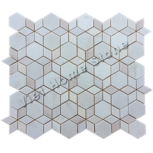 Hexagram Marble Mosaic Tile, Hexagon Mosaic Patterns