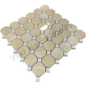 Polished Octagon Marble Mosaic