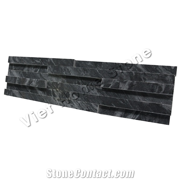 Pure Black Ledge Stone, Cultured Stone