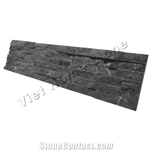 Pure Black Ledge Stone, Cultured Stone