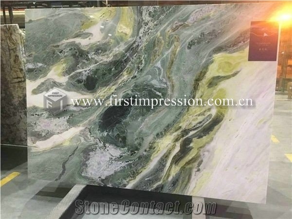 China Dreaming Green Marble Slabs,Tiles