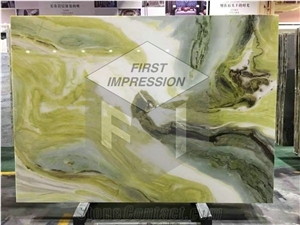 Dreaming Green Marble Slabs,Tiles for Decoration