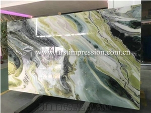 High Quality Dreaming Green Marble Slabs,Tiles