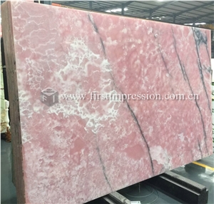 High Quality Pink Onyx Slabs,Tiles for Decoration