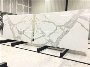 Hot Calacatta Gold White Marble Slabs for Flooring