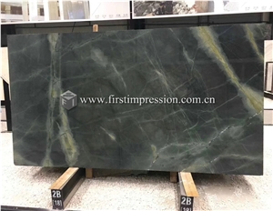 Hot Sale China Peacock Green Marble Slabs,Tiles