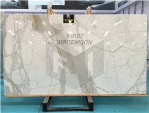 Hot White Marble Calacatta Gold for Decoration