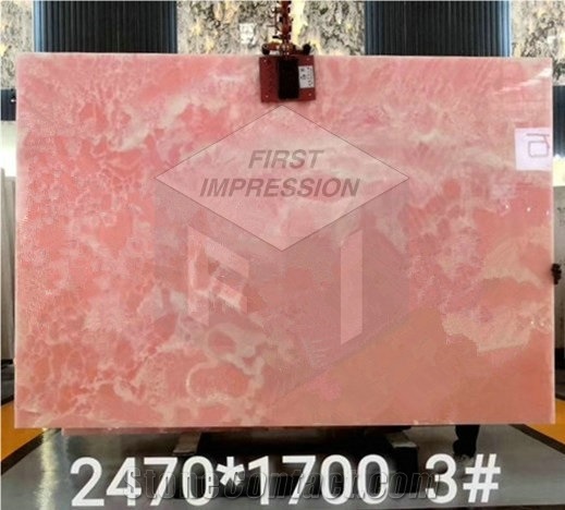 Luxury Pink Onyx Slabs,Tiles for Wall Covering