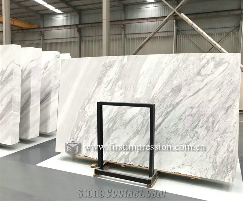 Luxury Volakas White Marble Slabs,Tiles