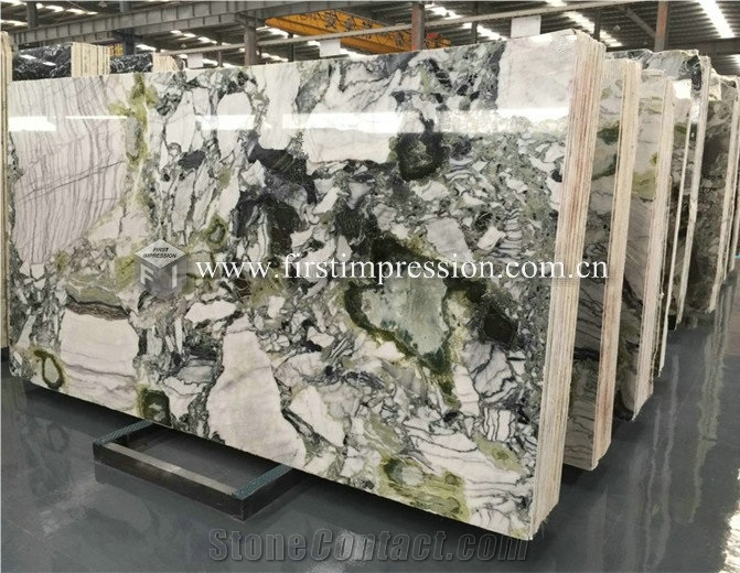 Luxury White Beauty,Ice Connect Marble Slabs,Tiles