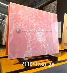 New Polished Pink Onyx Slabs,Tiles for Flooring