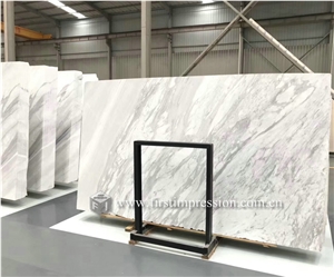 New Polished Volakas White Marble Slabs,Tiles