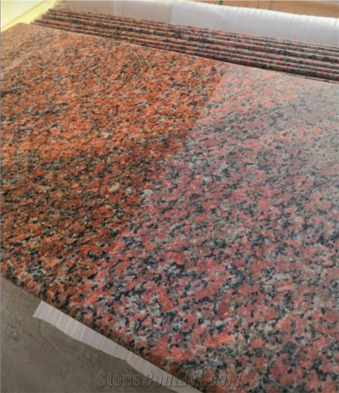Red Aswan Granite Tiles, Slabs