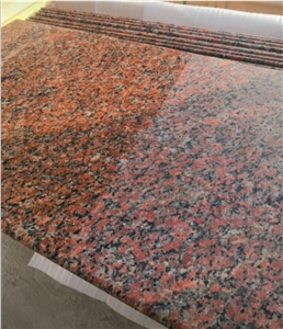 Red Aswan Granite Tiles, Slabs