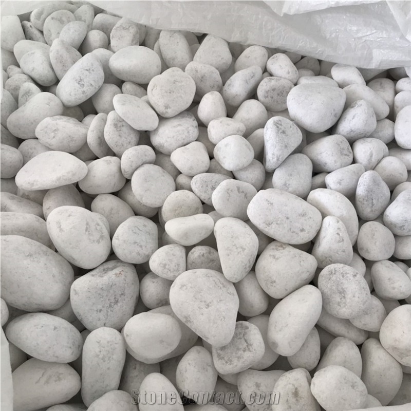 White Gravel Pebble Stone for Decoration