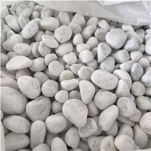 White Gravel Pebble Stone for Decoration