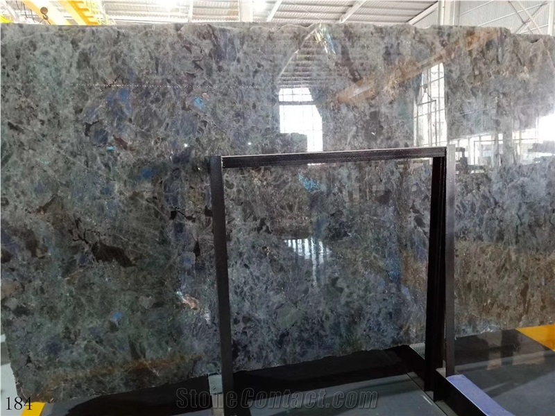 Brazil Blue Emerald Granite Labradorite Stone Slab